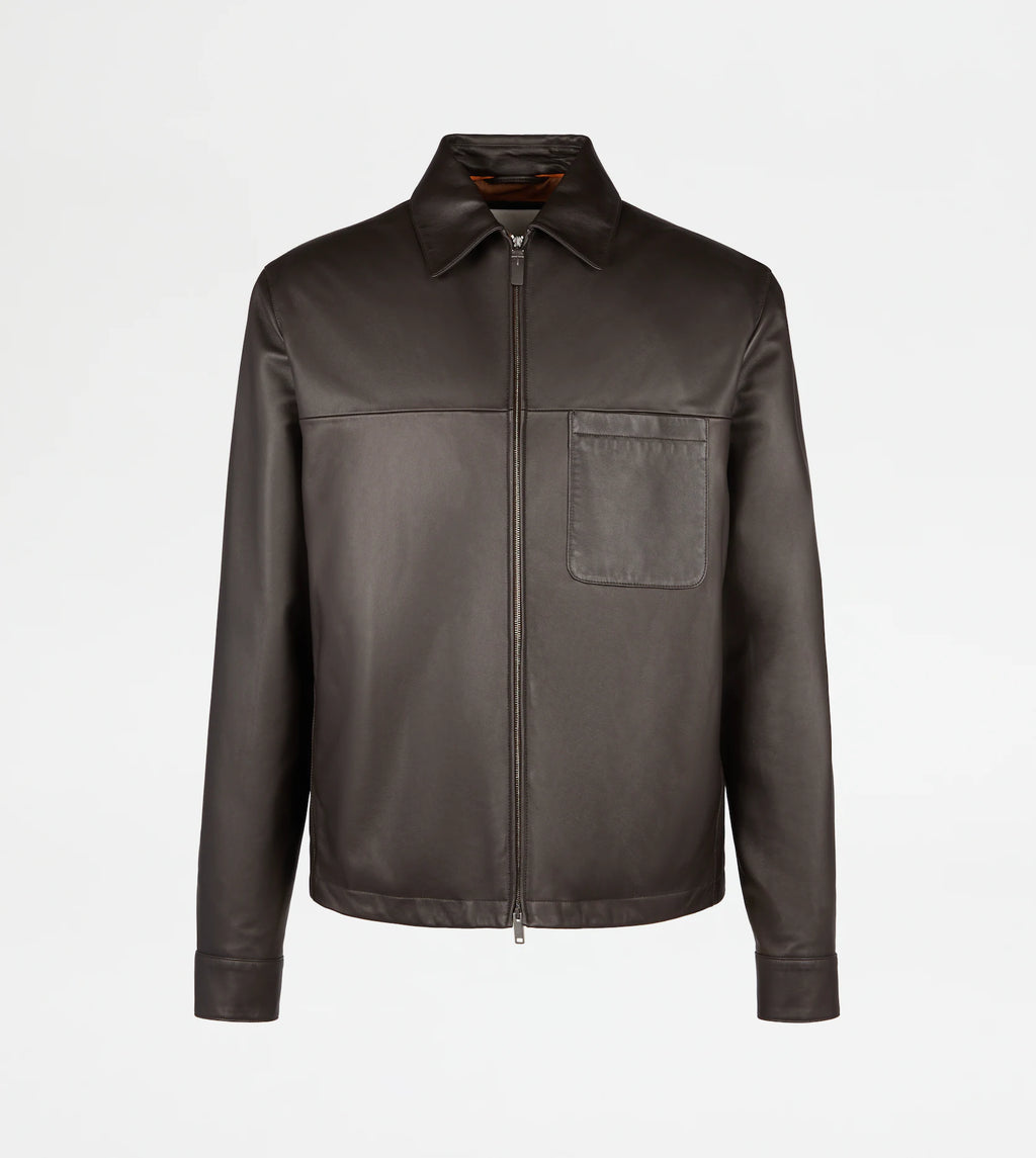 Tod's Overshirt in Leather ( pre owned)