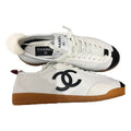 Channel Ankle Strap leather trainers (Pre Owned)