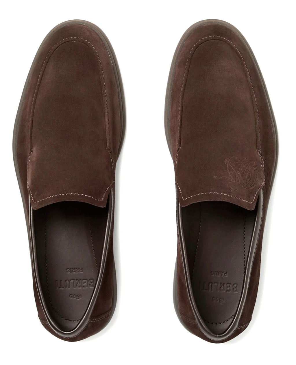 Berluti Paris Latitude Scritto Suede Loafers(Pre Owned)
