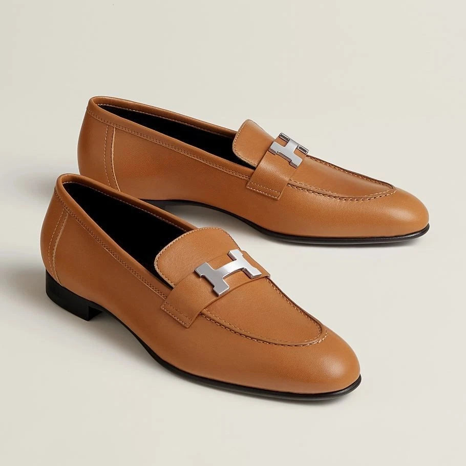 Hermes RNC Paris Loafer Gold Silver (Like New)