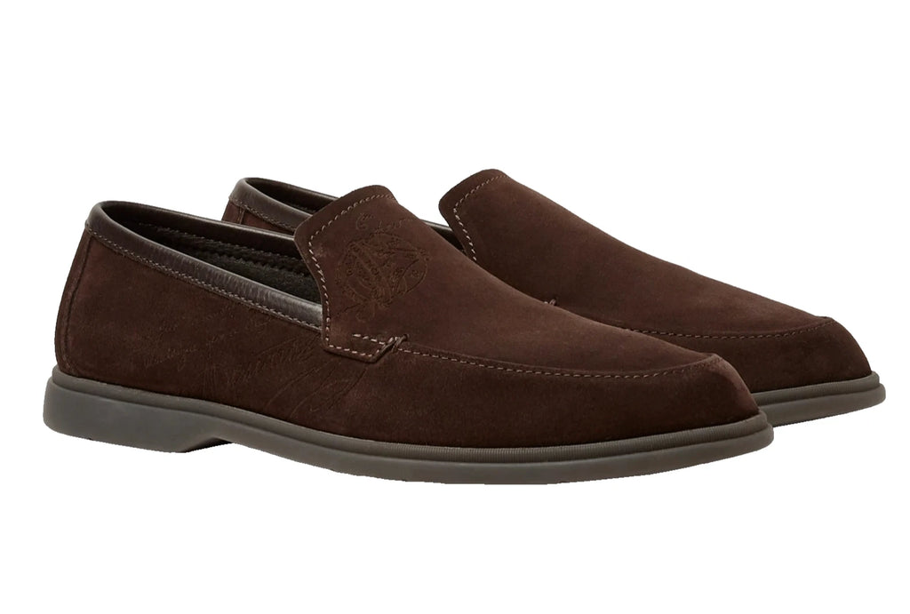 Berluti Paris Latitude Scritto Suede Loafers(Pre Owned)