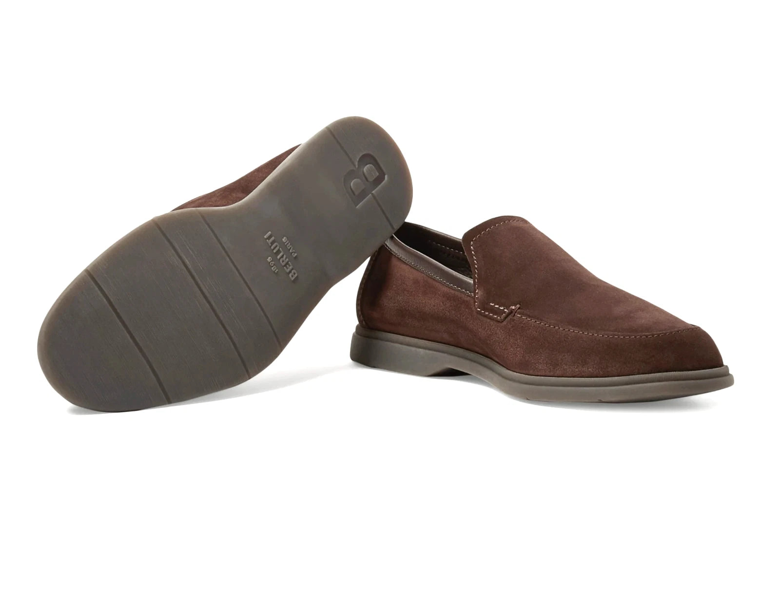 Berluti Paris Latitude Scritto Suede Loafers(Pre Owned)